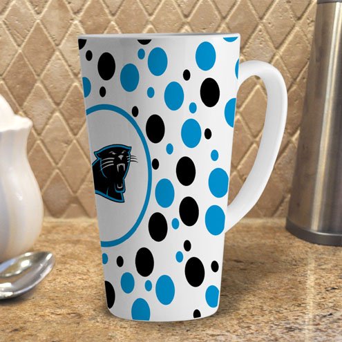 NFL Carolina Panthers 16-Ounce White Latte Mug