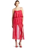HALSTON HERITAGE Women's Tiered Gown, Rose, Small