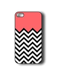 iPhone 5 Case - Thin Shell Plastic Case iPhone 5 Case - Coral Plus Chevron