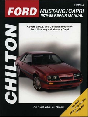 ford mustang  capri 1979 88 repair manual covers all us and canadian models of ford mustang and mercury capri