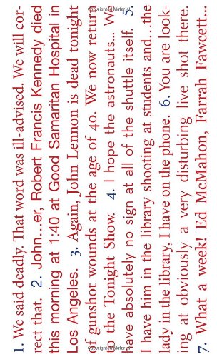 Seven American Deaths and Disasters