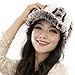 URSFUR Women's Rex Rabbit Peaked Caps Hats Multicolor