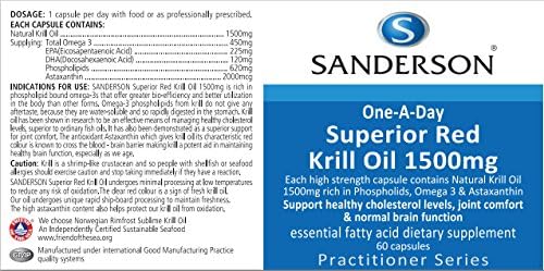 Best Quality & Largest dose per causal!! The best Superior Red Krill Oil 1500mg 60 caps. 2000mcg Astaxanthin per capsule!