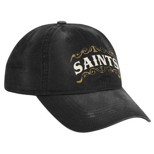 NFL Women's Lifestyle Slouch Adjustable Hat - EQ78W (New Orleans Saints, One Size Fits All)