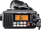 Icom M411 - Émetteur-récepteur marin compact et étanche DSC/VHF - Noir