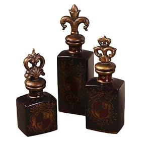 Crest Bottles Set of 3 by