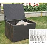 Grand Cayman Small Rectangular Wicker Storage Box - Alabaster