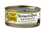 Newman's Own Organics Chicken & Brown Rice Formula for Cats, 5.5-Ounce Cans (Pack of 24)