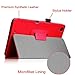 Fintie Folio Case for Acer Iconia One 7 B1-730HD Tablet Premium Vegan Leather Slim Fit Stand Cover With Stylus Holder - Red