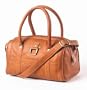 Clava Leather Leather Buckle Barrel Handbag 796