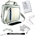 Amazon Kindle DX Nylon Cover Case (Fits 9.7" Display) + includes a 4-inch eBigvalue (TM) Determination Hand Strap + Includes a 3 in 1 Combo Home & Car Charger with USB Data Sync Cable + Screen Protector Guard (Accessory Pack is Also Compatible with New Kindle DX Wireless Reading Device 9.7" Display)