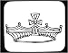 Mouse Pad with black and white, Europe, king, royal, England, helmet, crown, head dress, precious, United Kingdom, ornament, jewels