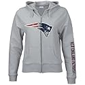 Reebok New England Patriots Ladies Ash Giant Logo Full Zip Hoody Sweatshirt