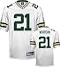 Charles Woodson Jersey: Reebok Authentic White #21 Green Bay Packers Jersey - 50