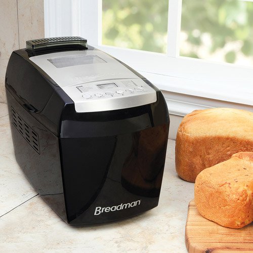 Breadman BK2000B 2-1/2-Pound Bakery Pro Bread Maker with Collapsible Kneading Paddles and Automatic Fruit and Nut Dispenser