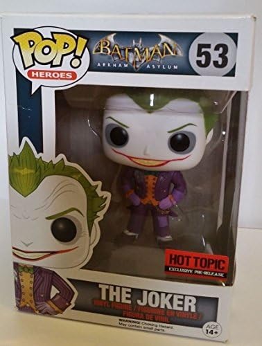 Pop! Heroes Batman Arkham Asylum The Joker 53 Vinyl Figure By Funko Exclusive