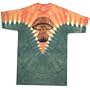 Mushroom Tie Dye Green & Yellow T-Shirt Large