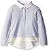French Toast Girls' Jersey and Lace 2-fer Top