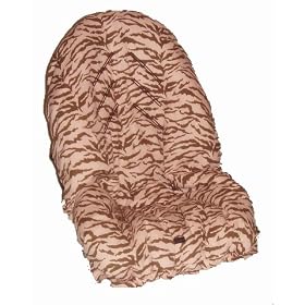 Pink and Brown Zebra Toddler Car Seat Cover