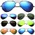 Premium Set, Pilotenbrille Verspiegelt F...