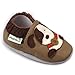 Momo Baby Infant/Toddler Puppy Taupe Soft Sole Leather Shoes - 0-6 Months/1-2.5 M US Infant