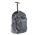 J World Laptop Rolling Marble Backpack - Grey