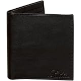 Sakkas Mens / Teen Boys Authentic Leather Bi-Fold Wallet with 13 Credit Card Slots (Black & Brown) - New !