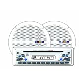 Dual MXCP51 200W Marine Audio CD Player AM FM Receiver w 6.5 Speakers 