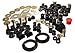 Energy Suspension 8.18107G Hyper-Flex System; Black; Incl.F Cntl.Arm Bush.;F Coil Spr.Isol.; Frt.Sway Bar Bush.;Frt.Rack/Pinion Bush.;Body Mt.;Rr.Spr./Shackle Bush.;Tie Rod End Boot;Perf. Polyurethane;