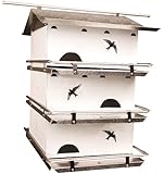 Birds Choice Waters Edge 3-Floor-6 Suites Purple Martin House with Starling Resistent Holes