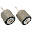 2 Diamond Coated Sanding Drums Jewelers Lapidary 1"