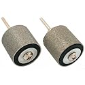 2 Diamond Coated Sanding Drums Jewelers Lapidary 1"