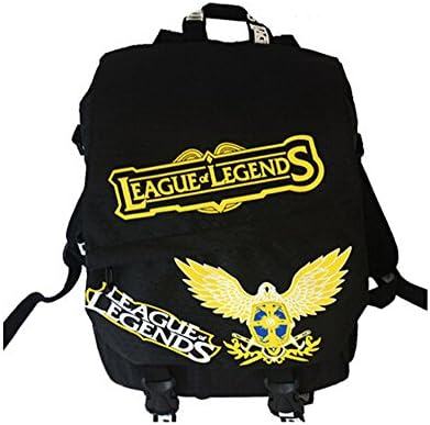 Cartoon Attack on Titan Nylon Bag School Bag Shoulder Backpack Leisure Travel Bag (League of Legends)