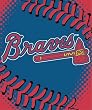 MLB Atlanta Braves Plush Raschel Blanket (60 x 80-Inch)