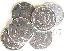 Silver Milk Chocolate Coins, 1 lb. bag, 91 coins
