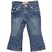 Levi's Baby Girls Sweetie Jean with Silver Novelty Hardware - Medium Glitter, 12 Months