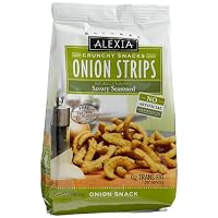 Alexia Crunchy Snacks, Onion Strips Savory Seasoned, 4.5-Ounce Packages (Pack of 6)