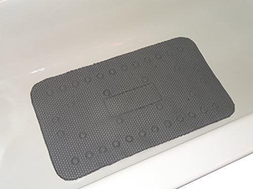 Tub Pillow and Bath Mat Set in Soft Waffle Foam | Perfect Set for a Relaxing Bath (Gray)