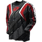 One Industries Trace Men's Carbon MX/Off-Road/Dirt Bike Motorcycle Jersey - Black/Red