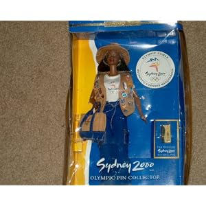 Sydney 2000 Olympic Pin Collector Barbie African American by