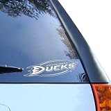 NHL Anaheim Ducks 8" x 8" White Logo Decal