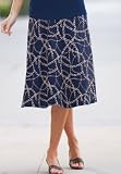 J.G. Hook  A-Line Linen/Rayon Skirt