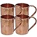 DakshCraft ® Drinkware Accessories Hammered Copper Moscow Mule Mug,Set of 4