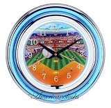 Baseball Sports Neon Wall Clock..Football..Basketball..Soccer also available!
