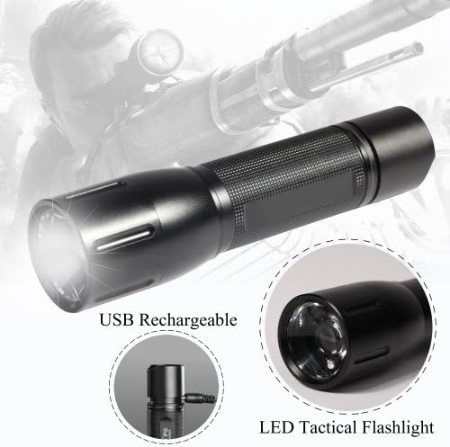 Adjustable Focus Light Flashlight,tactical Torch ,Slap-up and High Quelity Flashlight , Convenient and Suitable for Family.special Workand Outdoor Activities Need, Military Flashlight,tactical Tourch,the Best Flashlight in the World,800lm Cree Led Flashlight Forch Outdoor Light Flashlight Portable Flashlight , Rechargeable Aluminum Alloy Flashlight。800-1000lumens.packed By Military Professional Plastic Box!