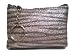Change Purse Coin Pouch Holder with Key Chain Ring, Silver Glittery Animal Zebra Print Can Also Be Used As an ID Holder / Card Holder; Great Gift Idea