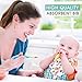 Kudsha Baby Bandana Drool Bibs, with 3 snaps, Perfect for Teething, Spit-up, Dribble, Drool, Unisex 4 Pack Gift Set for Boys and Girls, Absorbent Cotton