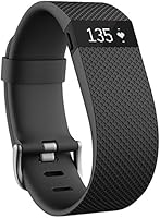 Fitbit Charge HR Heart Rate and Activity Wristband, Large (Black)