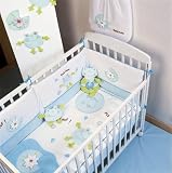 Takinou Patchwork Frog Cot Blanket