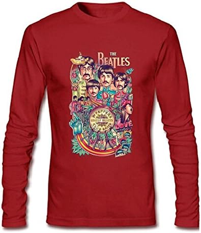 Daving Customized The Beatles Psychedelic rock T Shirt for Mens Long Sleeve XXXL